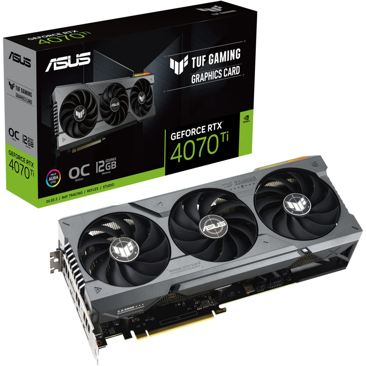 ASUS TUF Gaming GeForce RTX™ 4070 Ti 12GB GDDR6X OC Edition - Graphics Card ASUS TUF Gaming GeForce RTX™ 4070 Ti 12GB GDDR6X OC Edition - Graphics Card